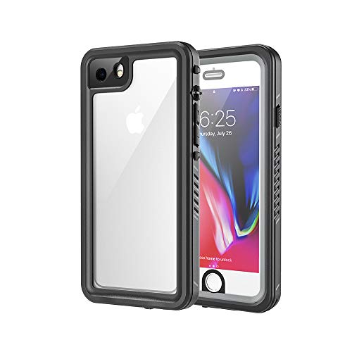 🍓【Cover impermeabile IP68】Cover impermeabile IP68 per iPhone SE 2022/SE 2020/7/8, consente di acquisire immagini e video sott'acqua, protezione perfetta per tutte le attività subacquee o per uso esterno / quotidiano.