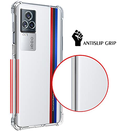Image of TheGiftKart Crystal Clear Back Cover Case for iQOO 7 Legend 5G | Shockproof Soft TPU Case | Cushioned Edges for Ultimate Protection Back Cover Case for iQOO 7 Legend 5G (TPU, Transparent)