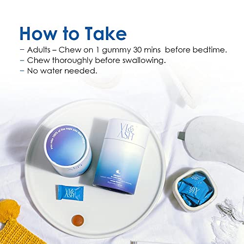 Vi & Ash Sleeping Gummies For Restful Sleep | Melatonin, Valerian Root, L-Theanine & Chamomile Orange Flavour Sleep Supplement For Improved Sleep Quality | 100% Vegan 30 Gummies (30 Day Pack) #TOP2