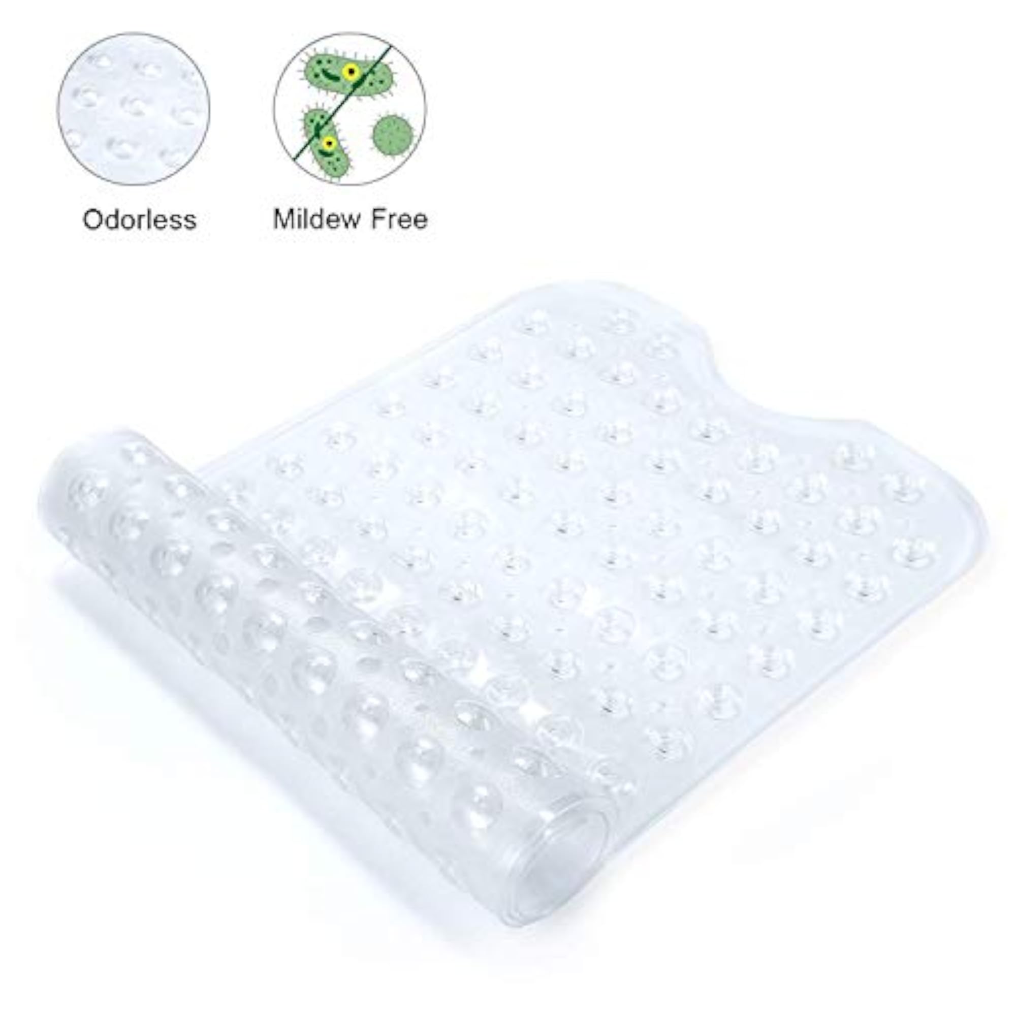Eco-Friendly Anti-Bacterial PVC Bath Mat, 100x40 cm