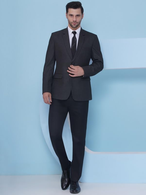 Image of FAVOROSKI Tuxedo Formal Blazers for Men with 2 Pockets | Rayon Slim Fit Single Breasted Blazer | Semi Ethnic Wear Tuxedos | Solid Tuxedo Blazers in Shawl Collar | Blazer for Wedding, Festive, Formal