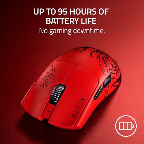 Razer Viper V3 Pro Wireless Esports Gaming Mouse: Symmetrical - 54g Lightweight - 8K Polling - 35K DPI Optical Sensor - Gen3 Optical Switches - 8 Programmable Controls - 95 Hr Battery - Faker Edition by Razer - Image 8