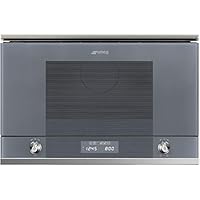 Smeg MP122S1 Built-in Microwave Grill - Microwave + Built-In Grill - Grey and Stainless Steel - 22 Litres - 850 W