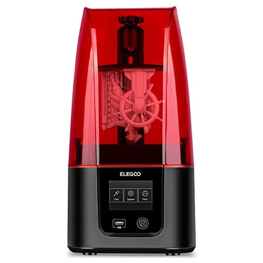 ELEGOO Resin 3D-skrivare, Mars 3 MSLA 3D-skrivare med 6,6 tum Untrla 4K monokrom LCD och extremt hög utskriftsnoggrannhet, utskriftsstorlek 143 × 89 × 175 mm / 5,62 × 3,5 × 6,8 tum