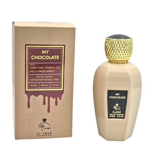 Image of MY CHOCOLATE 100ml Eau De Parfum by AL-EMAM – Long Lasting Womens Gourmet Perfume, Dark Chocolate, Hazelnut, Dulce de Leche, Vanilla & Amberwood | Luxury Sweet Oriental Fragrance