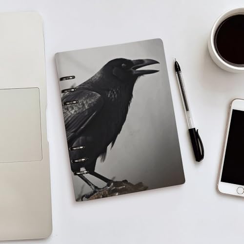 Carnet de notes A5 en cuir synthétique robuste avec couverture plate