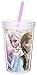 Zak! Designs Insulated Tumbler with Screw-on Lid and Straw featuring Lightning Mc Queen Graphics, Break-resistant and BPA-free Plastic, 13 oz.