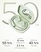 Cleer ARC 3 Open Ear Headphones - Dolby Audio, Snapdragon Sound True Wireless Earbuds, 50Hr Battery, Bluetooth 5.4, IPX 7, Multi-Point, Smart Controls, Wireless Charging Smart Case, Comfort Fit, Green