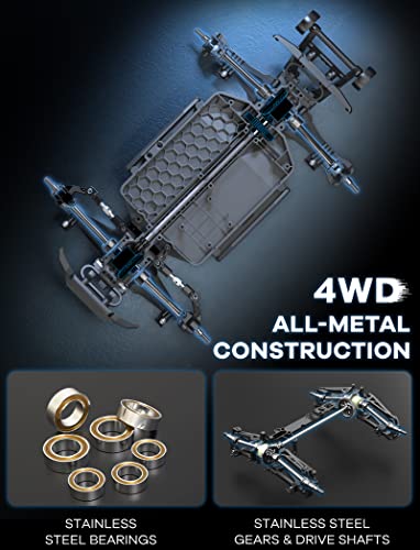 Mjx Hyper Go 16207, 62Km/H Remote Control Car With Brushless Motor, Rc Buggy Gifts For Adults,Top Speed 4Wd 1:16 Rc Truck With 3S Battery,Gift For Boy (Rtr) #TOP4