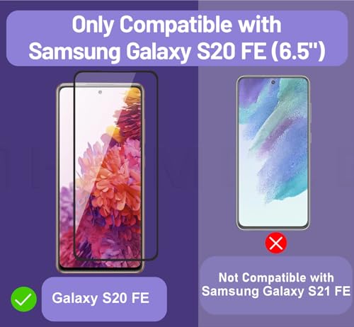 Image of HUMBLE HD Tempered Glass Screen Protector Compatible With Samsung Galaxy S20 FE (6.5 Inches) With 9H Hardness Edge To Edge Coverage And Easy Self Installation Kit (HD-S20FE)