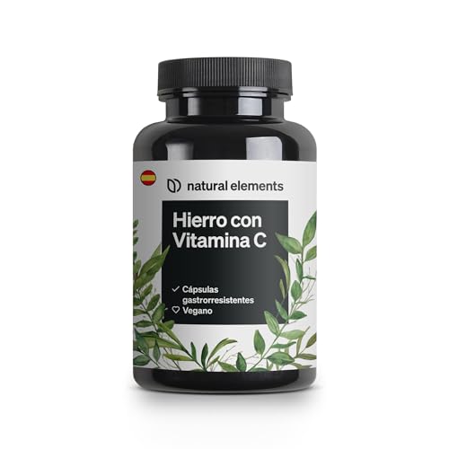 Hierro Suplemento con Vitamina C 20 mg, 180 cápsulas