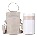 fgg 500 ML isolé Boîte à Lunch avec Le Sac, Bouteille Flasques Alimentaire des Aliments en Acier Inoxydable Thermos Container Chaud Cooker Soupe Isolation Thermos, C fengong (Color : C)