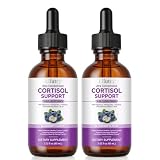 Cortisol Support 9-In-1 Liquid Drops, weniger Stress, mehr Fokus und Gelassenheit - Ashwagandha, Magnesium, L-Theanin, Vitamin C und Vitamin D3 für das Hormongleichgewicht, 60ml (2)