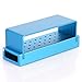 2Pcs 30 Holes Dental Burs Holder Block Case for CA/RAï¼†FG Dental Autoclavable Burs Holder Blue