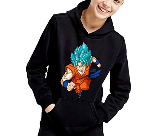 the Fan Tee Sudadera de NIÑOS Dragon Ball Goku Vegeta Bolas de Dragon Super Saiyan 072 9-11 años