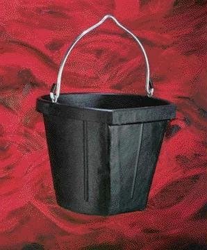 Flatside Bucket- Black 18 Quart - B600-18 BLK
