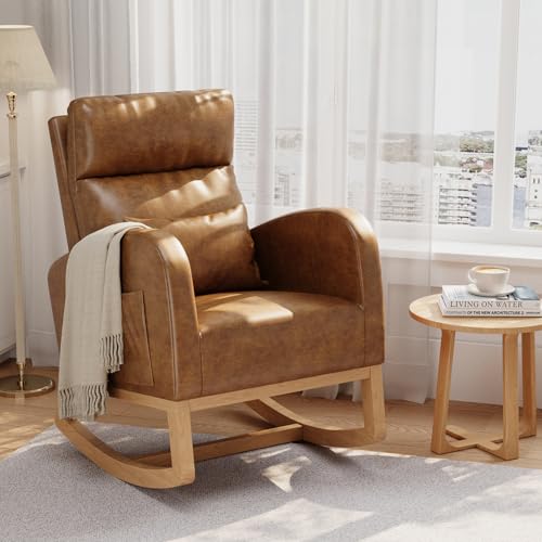 GarveeHome Rocking Chair, Nursery Glider Chair, Orange by GarveeHome - Used condition - US$136.79