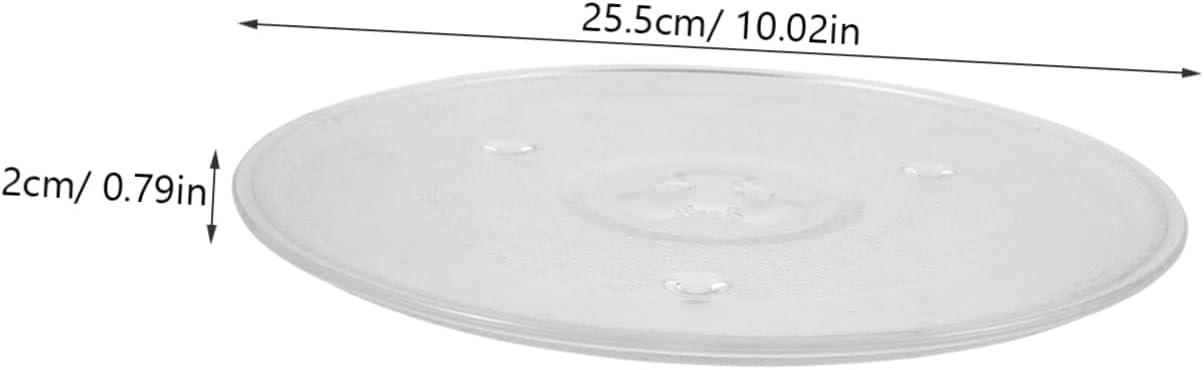 Microwave Turntable Glass Plate Replacement Oven Tray for Kitchen Use Sturdy Easy to Microwaves