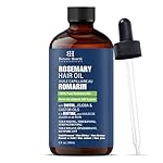 Botanic Hearth 100% Pure Rosemary Oil For Hair Growth (2 fl oz) Infused With Biotin, Jojoba & castor Oil | Hair strengthening Treatment | Nourishing & Volumizing | Non GMO Verified