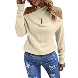 callmo Strickpullover Damen Zopfmuster Damen Pullover Langarmshirts Oberteile Sweatshirt Strick Pulli Sweatshirt Langarmshirt Pullover Langarmshirt Oberteil Sweater Jumper Strickpulli