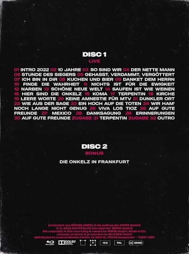 Böhse Onkelz 40 Jahre Onkelz el emotivo concierto del aniversario en Blu-ray 3