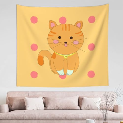 Tapisserie chaton mignon TYUMH pour habiller un mur vide sans peinture ni travaux