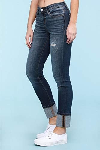 Judy Blue Straight Leg Cuffed Straight 