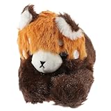 CLISPEED Pulsera de de Peluche Diseño de Mapache Material de Felpa y Algodón PP Ligera y Suave para Fiestas Accesorio Decorativo Infantil para Cumpleaños y Halloween 1 Pieza