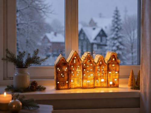 Gleemoria Lighted Gingerbread House, Christmas Village Decor - image 7
