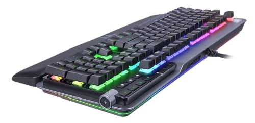 Thermaltake Argent K5 RGB Gaming Keyboard (Blue Switch), Aluminum and Streamlined Titanium Design, 16.8 Million RGB Color, Anti-ghosting, Magnetic Synthetic Leather Wrist Rest, GKB-KB5-BLSRUS-01 by Thermaltake - Image 2