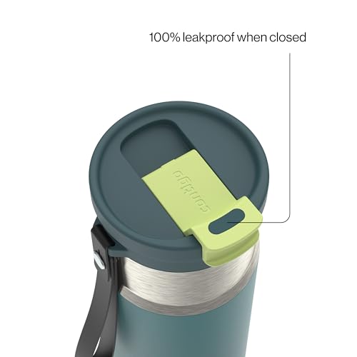 Image of Contigo DualSip 16 oz Compact Stainless Steel Vacuum-Insulated Water Bottle with 2-in-1 Leakproof Lid (Straw or Spout), BPA-Free & Lead-Free, Dishwasher Safe