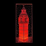 Festival 3D Illusion Lampe Led Night Light Meilleur Cadeau de Noël 7 Couleurs Changement Automatique Interrupteur Tactile Bureau Décoration Lampes Cadeau D'Anniversaire Cosy Et Très Beau-Big Ben