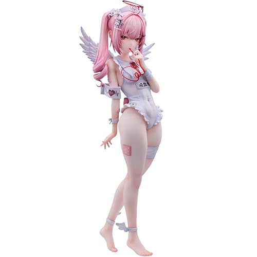QAHEART Minarai Nurse Tsukiyomi Ai Figures Anime Girls Figure Original Painting Illustration Anime Figurine 25CM - Minarai Nurse Tsukiyomi Ai White 1pcs - 25cm/9.84inch