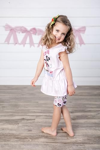 Image of Disney Minnie Mouse Frozen Princess Marvel Toddler Girls Clothes Long Sleeve Sweatshirt + Leggings 2pcs Outfits Set 2-6Y