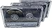 RAKS SD-S Compact Cassette C-90 Chrome / MC Cassette / Audio Cassette / Pack of 3