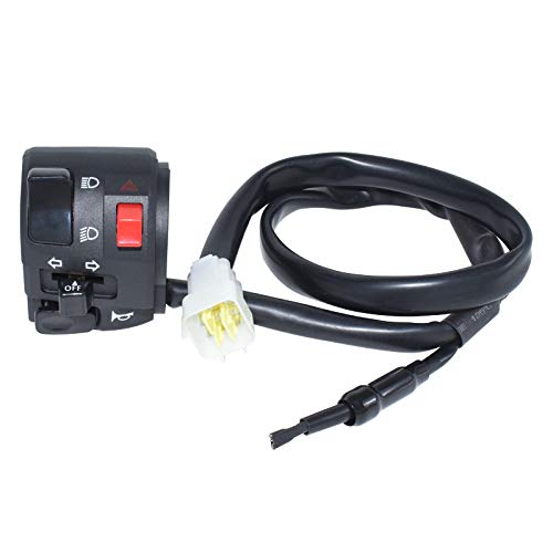 Feiteplus 855-LEFT 7/8 Inch 22Mm Left Atv Motorbike Handlebar Switch Motorcycle Horn Turn Signal Warning Light Switches thumb #2