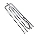 Ailejia Curtain Pleater Tape Hooks Stainless Steel 4 Prong Drapery 30-pcs and Curtain Heading Deep Pinch Pleat White Tape 2-Yard