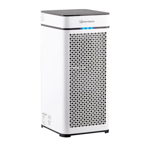 HomeTronix Air Purifier for 2000 sq ft Home – Advanced 4-Stage Filtration with Pet Dander Filter, 99.97% Pollen Odour Particle Capture, 360m³/h CADR, 4 Fan Speeds, Air Quality Indicator