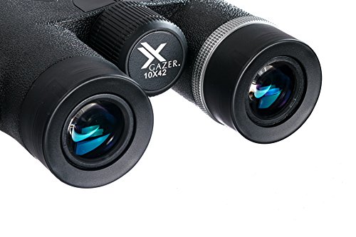 Xgazer Optics Hd 10X42 Professional Binoculars - High Power Travel, Hunting, Fishing, Safari, Bird Watching Binoculars - Long Range, Eye-Relief Binoculars W/Neck Strap, Cleaning Cloth & Carrying Case #TOP1