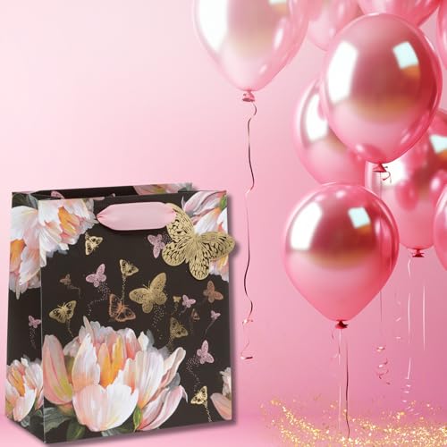 Glick Mittelgroße Geschenktüte Opulente Ente 225x200x100mm Luxus Recycelbare Tasche für Geburtstage & Feiern