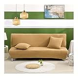 Daesar Sofaüberwurf Polyester 195-225, Überzug für Sofa 3 Sitzer Khaki Überwurf Sofabezug Ecksofa Wasserdicht