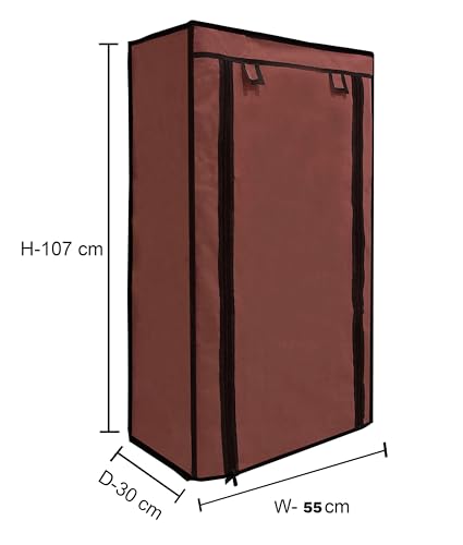 Image of Shoe Rack Cover for Home Only for 6-Layer Portable Foldable Shoe Stand Non Woven Zipper Fabric Cover