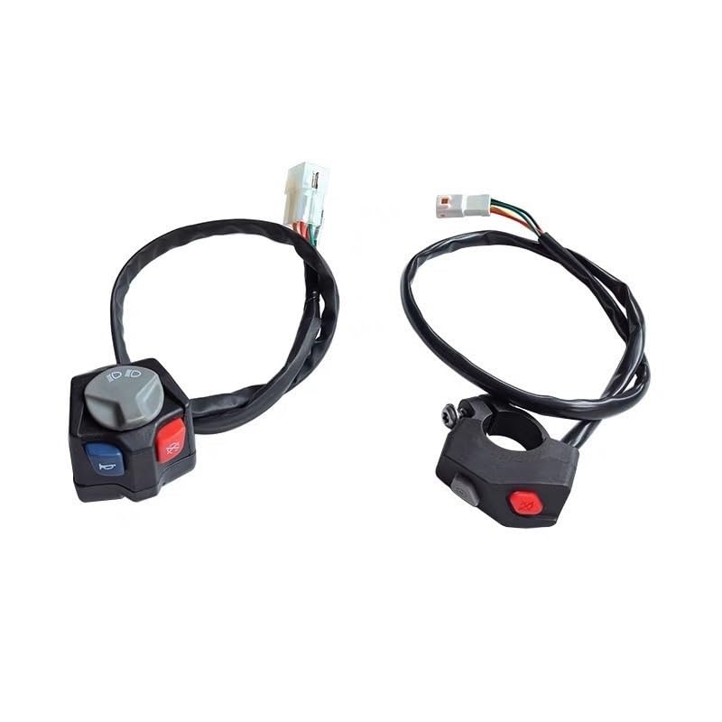 Interruptor de manillar con triple función para el arranque y luces de moto 5