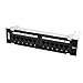 Dshot 12 Port UTP 10 inch Cat6 network Wall Mount Surface Patch Panel