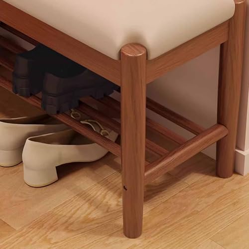 Banc d'entrée bois solution de rangement pour hall encombré