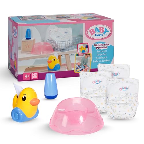 BABY born Töpfchen Set - Inkl. Windeln, Creme-Dose & Ente Berta als...