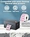 iEager 2x1 Inch Thermal Labels, Pink Rectangle Thermal Printer Stickers, Durable Shipping Label Printer Sticker for Barcode, Name, Address, 1000 Labels/Roll