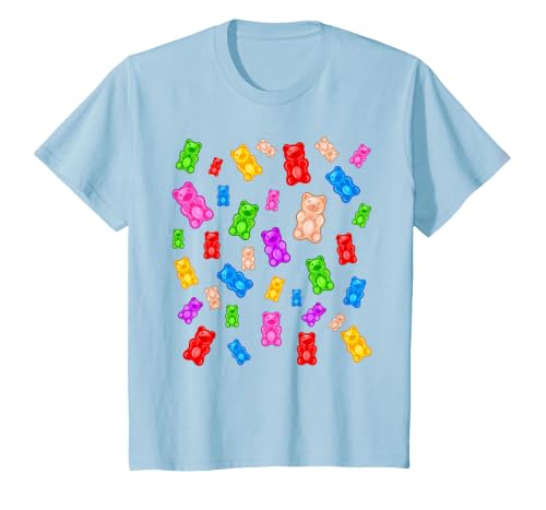 Gummy Bear Candy Mix T-Shirt, Youth, Baby Blue, 3T