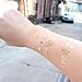 Xinlie 2 Piezas Tatuajes en la cara Pegatinas Pegatinas para Tatuajes de...