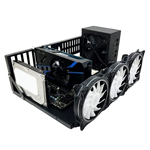Support GPU rigide en aluminium et châssis de minage rig crypto Bitcoin isolé - 6